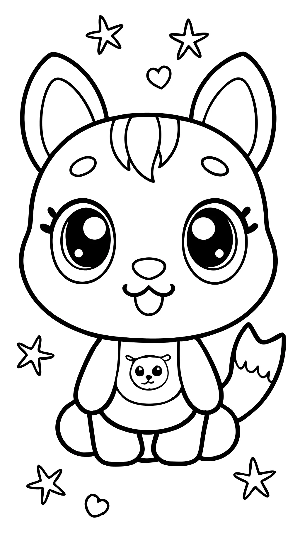 kawaii animals coloring pages